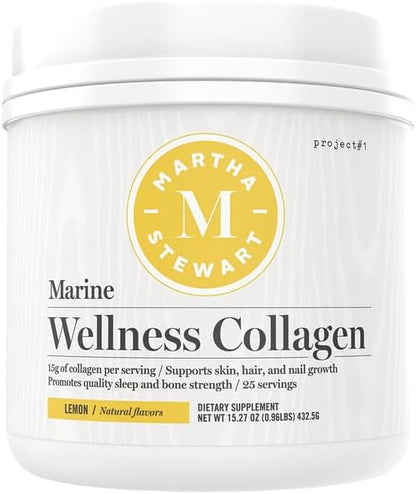 Martha Stewart Collagen Peptides Powder 15g Protein 25 Servings