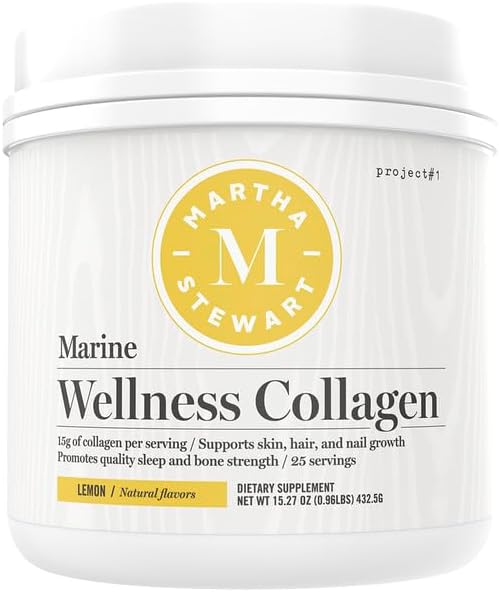 Martha Stewart Collagen Peptides Powder 15g Protein 25 Servings
