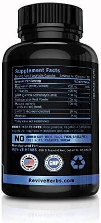 Melatonin, GABA, L-Theanine 60 Veggies 5-HTP, Phellodendron