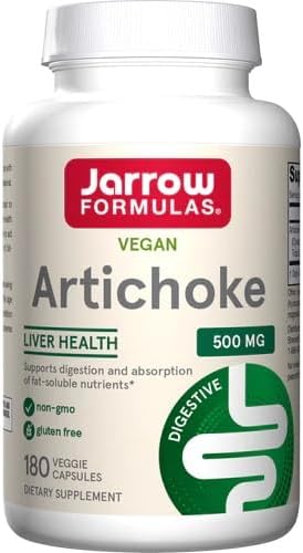 Jarrow Formulas Artichoke 500 mg, Dietary 180 Veggie 180 Day