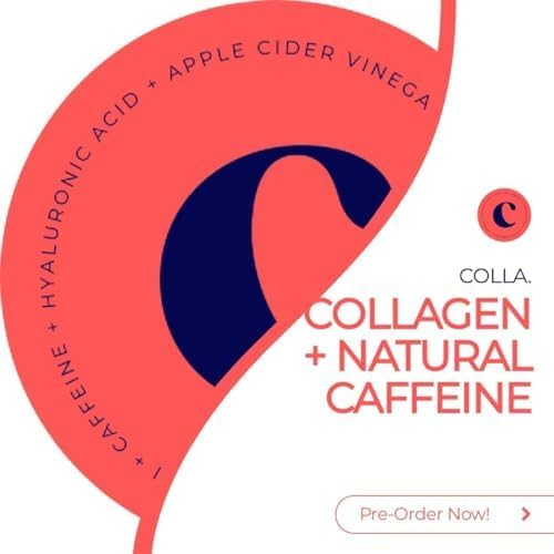 Collagen Peptides Powder with Natural Caffeine 18G Collagen Serving-30 Servings