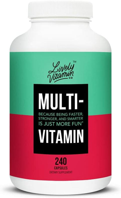 LIVELY VITAMIN CO. Multivitamin 37 Vitamins 240 Vegetarian