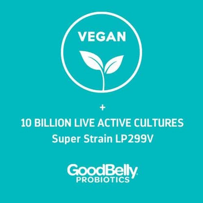 GoodBelly Probiotic Supplement for Digestive Health Support 10 Billion (30 Capsules