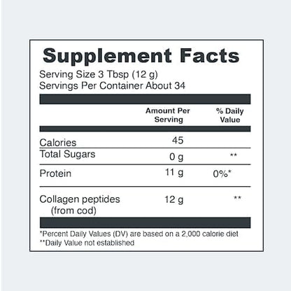 Vital Proteins Marine Collagen Peptides Powder 12g per 14.5oz Canister