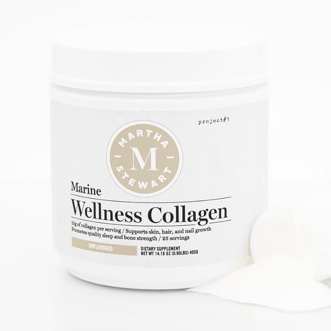 Project #1 Martha Stewart Collagen Peptides Powder 15g Protein 25 Servings