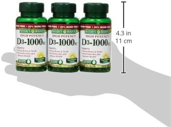 Nature's BountyVitamin D3 1000 100 mg, 120 Softgels 3)