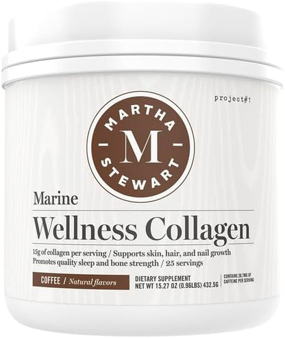 Martha Stewart Collagen Peptides Powder 15g Protein 25 Servings