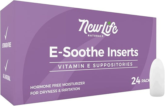 NewLife Naturals Vitamin E Suppositories 38IU 24 Inserts