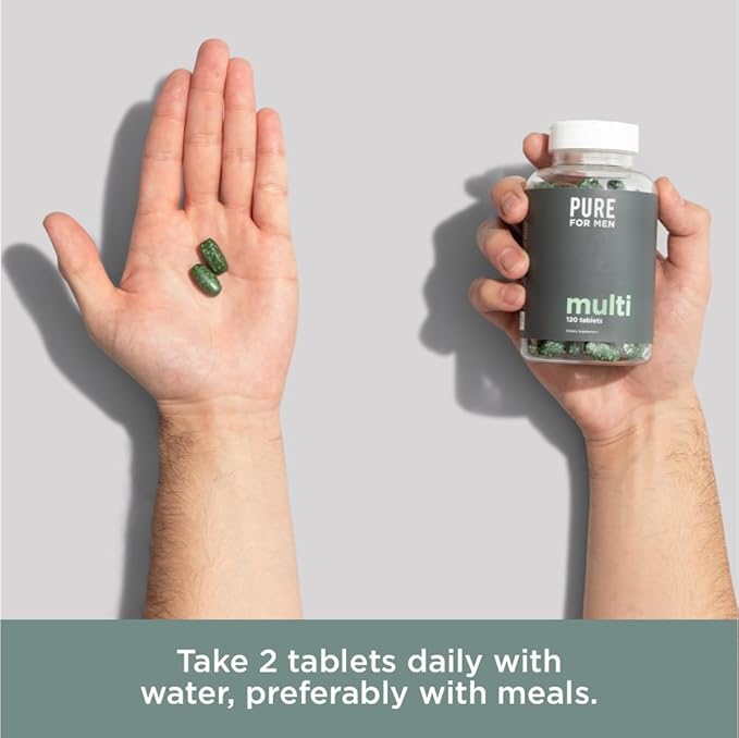 Pure for Men Multivitamin Supplement 42 Fruit 120 Vegan