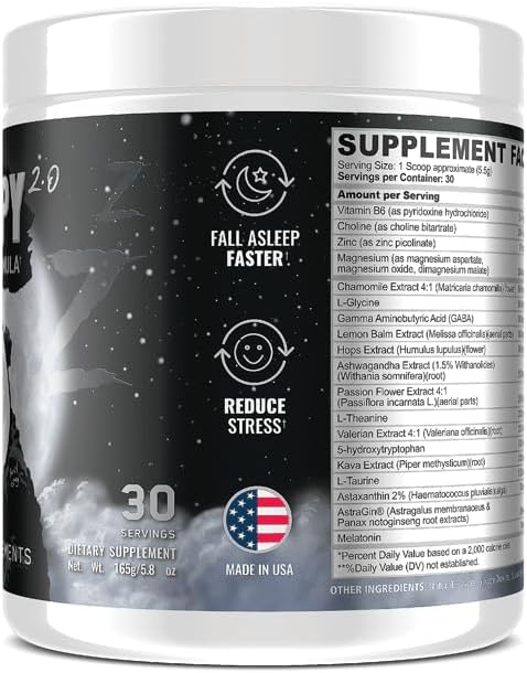 Underground Bio Labs™ Panda SUPPS – 2.0 Natural 5mg Melatonin, 300mg GABA, 30 Servings
