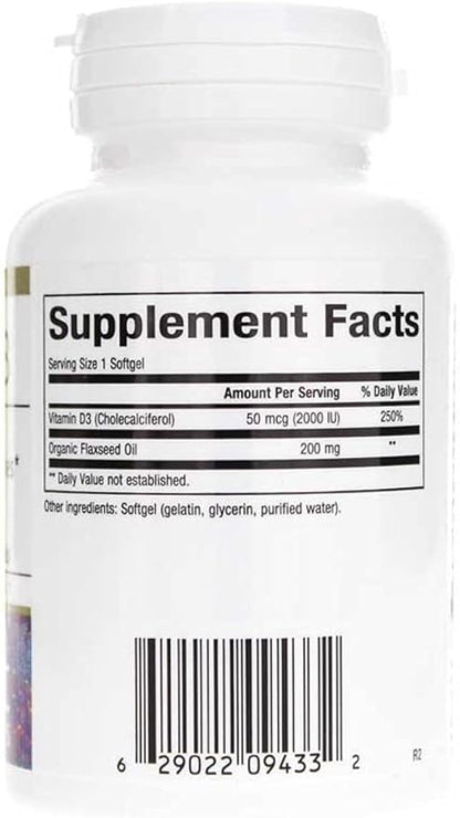 Bioclinic Naturals Vitamin D3 2,000 I.U. 180 Softgels