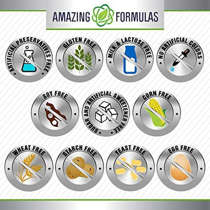 Amazing Formulas Biotin with Extra Virgin 10000 Mcg 120 Softgels