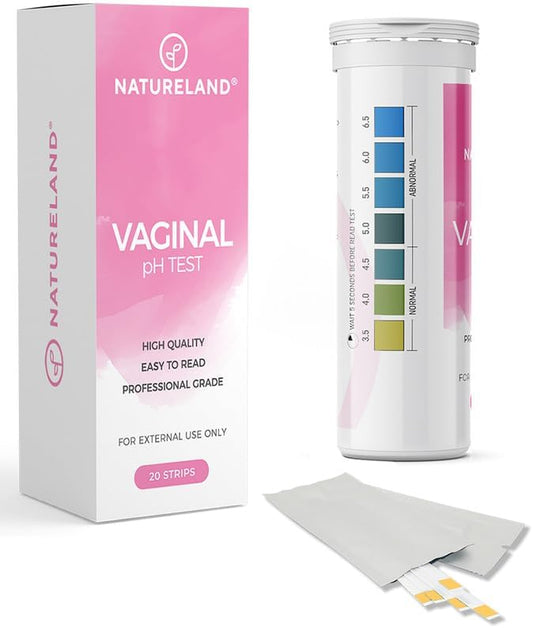 Natureland Vaginal Health pH Test Strips, (20 Strips)