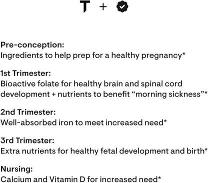 THORNE Basic Prenatal 18 Vitamins 90 Capsules 30 Servings