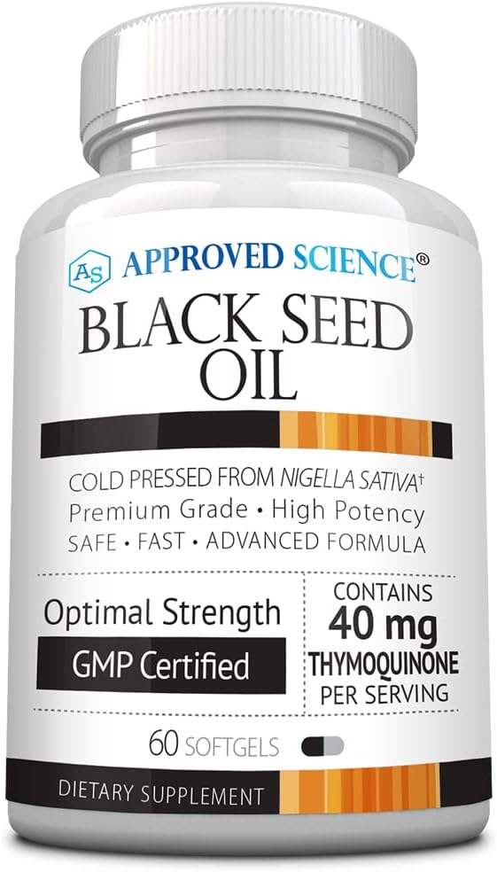 Approved Science Black Seed Oil 2% Thymoquinone 60 Softgels