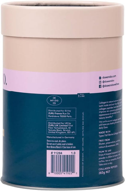 DOSE & CO. Pure Collagen Peptides 10oz Powder