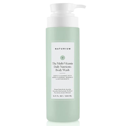 Naturium The Multi-Vitamin Daily Nutrients Body Wash, Hydrating Cleanser, 16.9 oz
