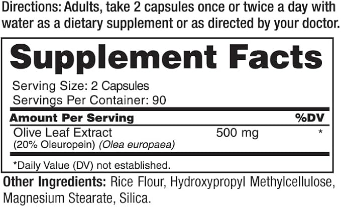 Roex Vitamins | Oleuropein Olive Leaf 180 Count