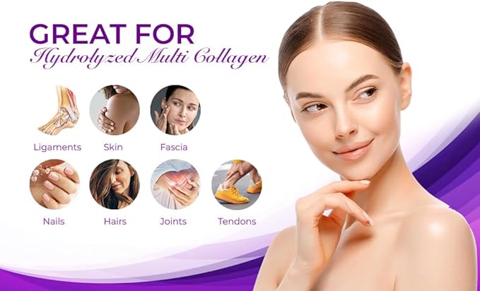 MO4T Premium Multi Collagen Powder -Type 1,2,3,5,10 -Sugar-Free, -10.58 Oz