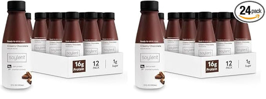 Soylent Chocolate Meal Replacement Shake, Contains 16g Complete 11oz, 24 24 Pack