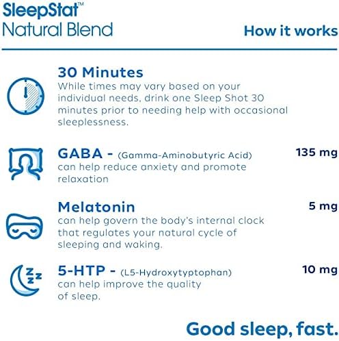 Dream Water Sleep Aid Supplement Drink; 5mg, GABA, 5-HTP; Zero 2.5 oz 12-Count