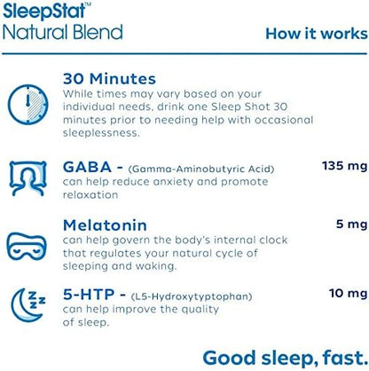 Dream Water Sleep Aid Supplement Drink; 5mg, GABA, 5-HTP; Zero 2.5 oz 12-Count
