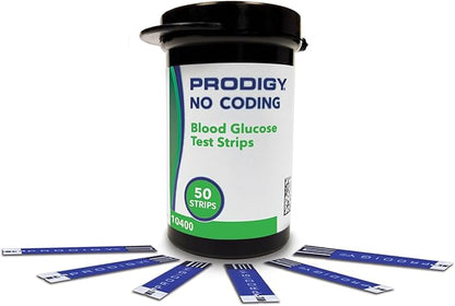PRODIGY No Coding Blood Glucose Test 50 Strips