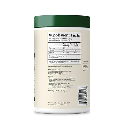 Great Lakes Wellness Collagen Peptides Powder 10 oz