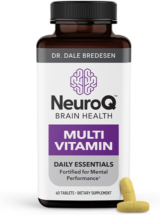 NeuroQ Daily Essentials Multivitamin CoQ10, Pantothenic 60 Capsules