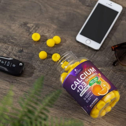 Sugar Free Calcium Gummy Bites Plus 400 IU D3, Bone 120 Gummies