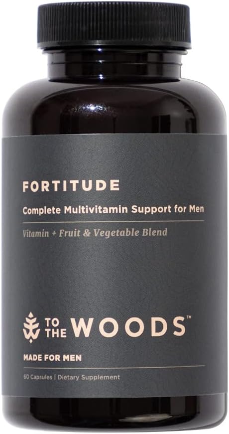 Fortitude Complete Multivitamin Support for Men 20 Organic 24 Essential (1 Bottle, 30 Capsules)