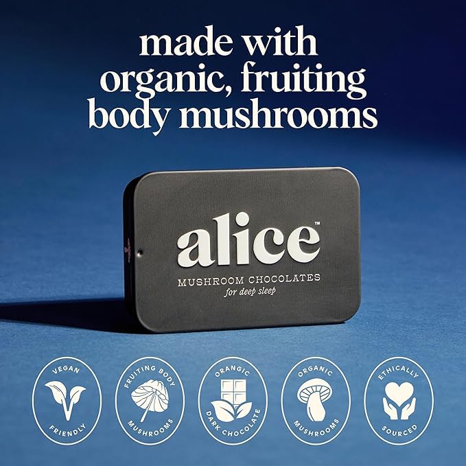 Nightcap 2-Pack | Functional Mushroom Chocolates | Supports Deep Sleep, Calm Mind, Stress Relief | Reishi, Magnesium, Zinc, L-Theanine & Chamomile | Helps to Fall & Stay Asleep, Cream