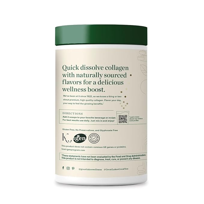 Great Lakes Wellness Collagen Peptides Powder 10 oz