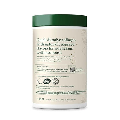 Great Lakes Wellness Collagen Peptides Powder 10 oz