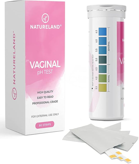 Natureland Vaginal Health pH Test Strips, (80 Strips)