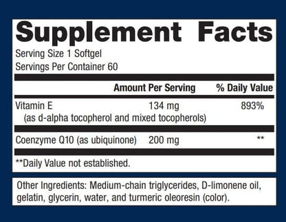 Metagenics CoQ10 ST-200 Q10 - 60 Softgels