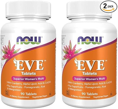 NOW Supplements, Eve™ Women's Multivitamin CoQ10, Plus 90 Tablets 2)