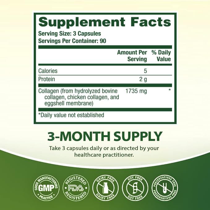 HealthA2Z® Multi Collagen Pills 1735 mg 270 Collagen
