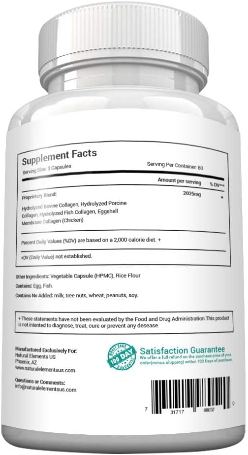 Multi Collagen 180 Protein Capsules 2025mg per