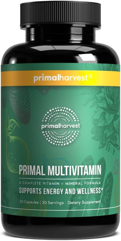 Primal Harvest Multivitamin for Women and B12, B6, B6, Biotin, (30 Capsules)