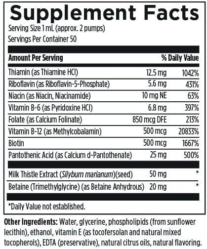 Designs for Health Liposomal B Supreme B12, B6, B6, Biotin, (50 Servings 1.7oz)
