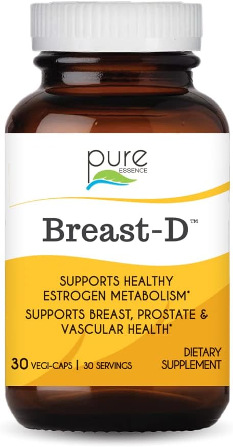 Breast D by Pure Essence D3, Calcium, 30 Capsules