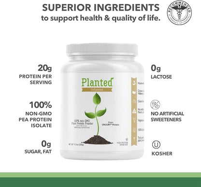 Planted Vegan Protein Powder 20g Chocolate 20 Servings