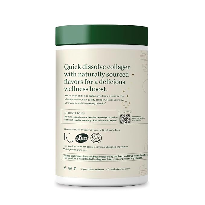 Great Lakes Wellness Collagen Peptides Powder 10 oz