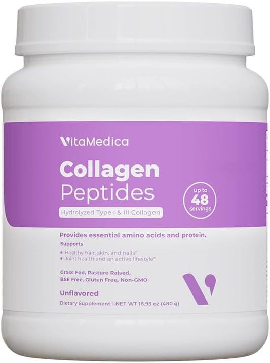 VitaMedica Unflavored Collagen Peptides Powder 48 Servings