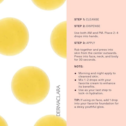 Dermaclara Daily Restorative Oil - Face Oil for Women & Men with Jojoba Oil, Hydrating and Anti Aging with Nourishing Superfoods, Overnight Moisture for Youthful Glow - 30 ml