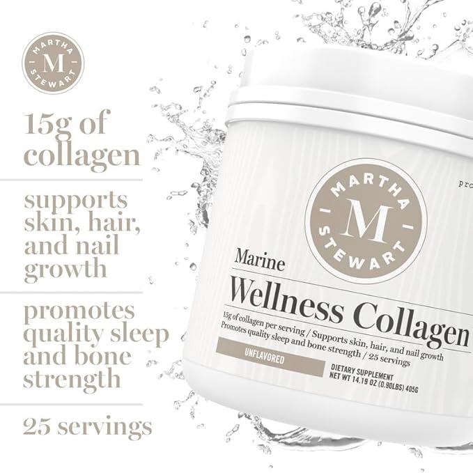 Project #1 Martha Stewart Collagen Peptides Powder 15g Protein 25 Servings