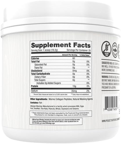 Project #1 Martha Stewart Collagen Peptides Powder 15g Protein 25 Servings