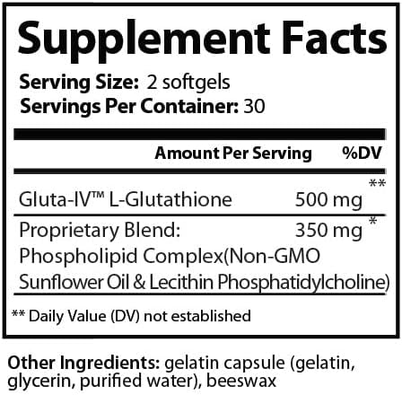 Research Labs Liposomal Glutathione Supplement w/Gluta-IV™, 100x Enhanced 2 Fer 1 Ad, 120 Total