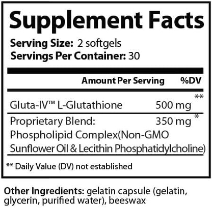 Research Labs Liposomal Glutathione Supplement w/Gluta-IV™, 100x Enhanced 2 Fer 1 Ad, 120 Total